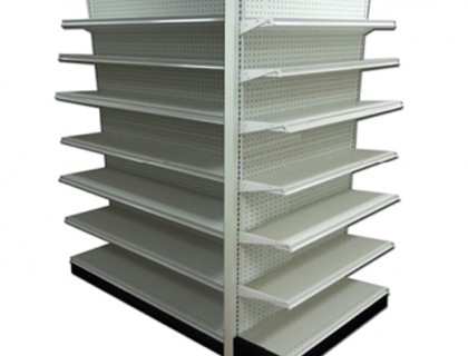 GONDOLA SHELVING END CAP COMPLETE UNIT